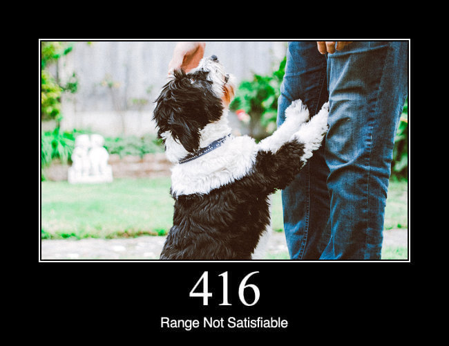416 Range Not Satisfiable