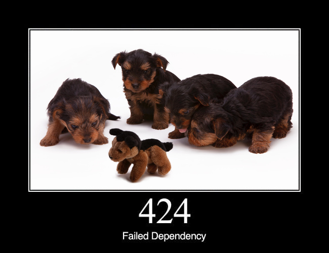 424 Failed Dependency